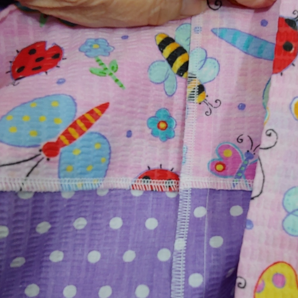 Home Made Sewn By Murray Purple Multi Color Summer Dress Size 5 - Picture 6 of 6
